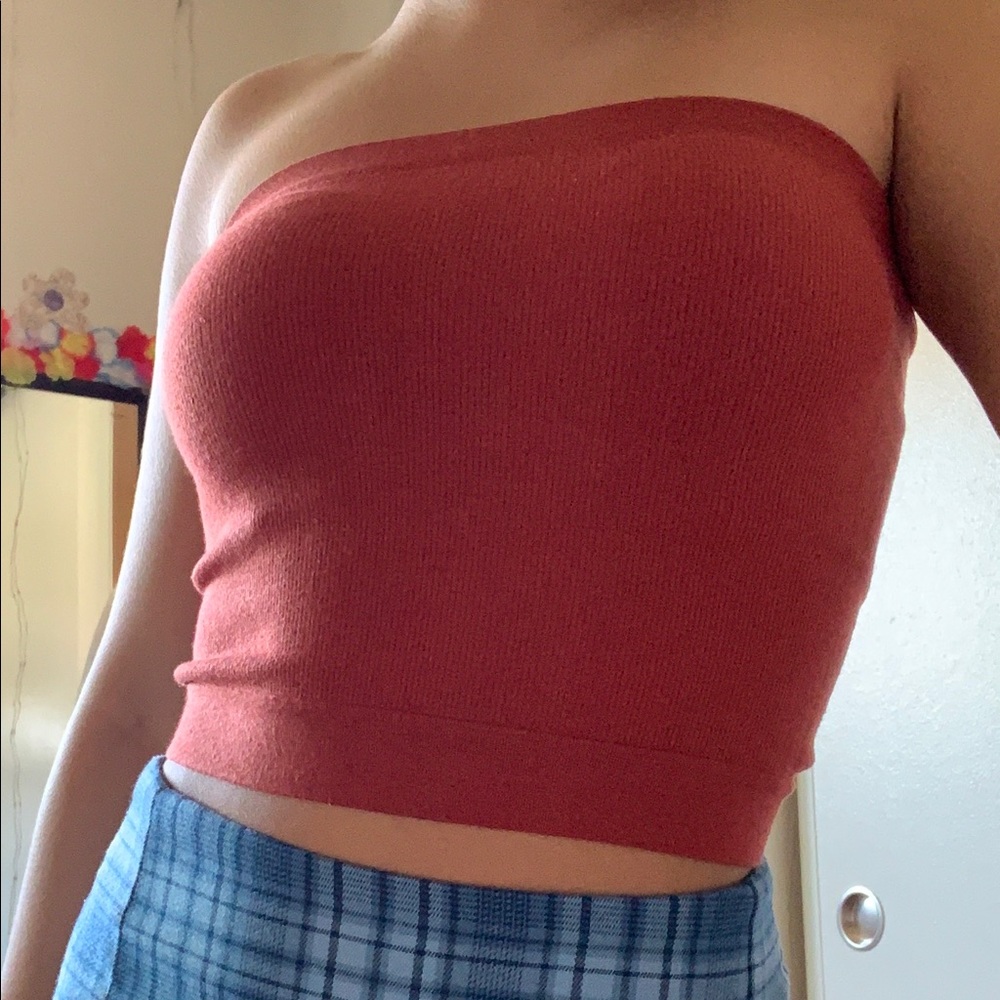burnt orange urban tube top